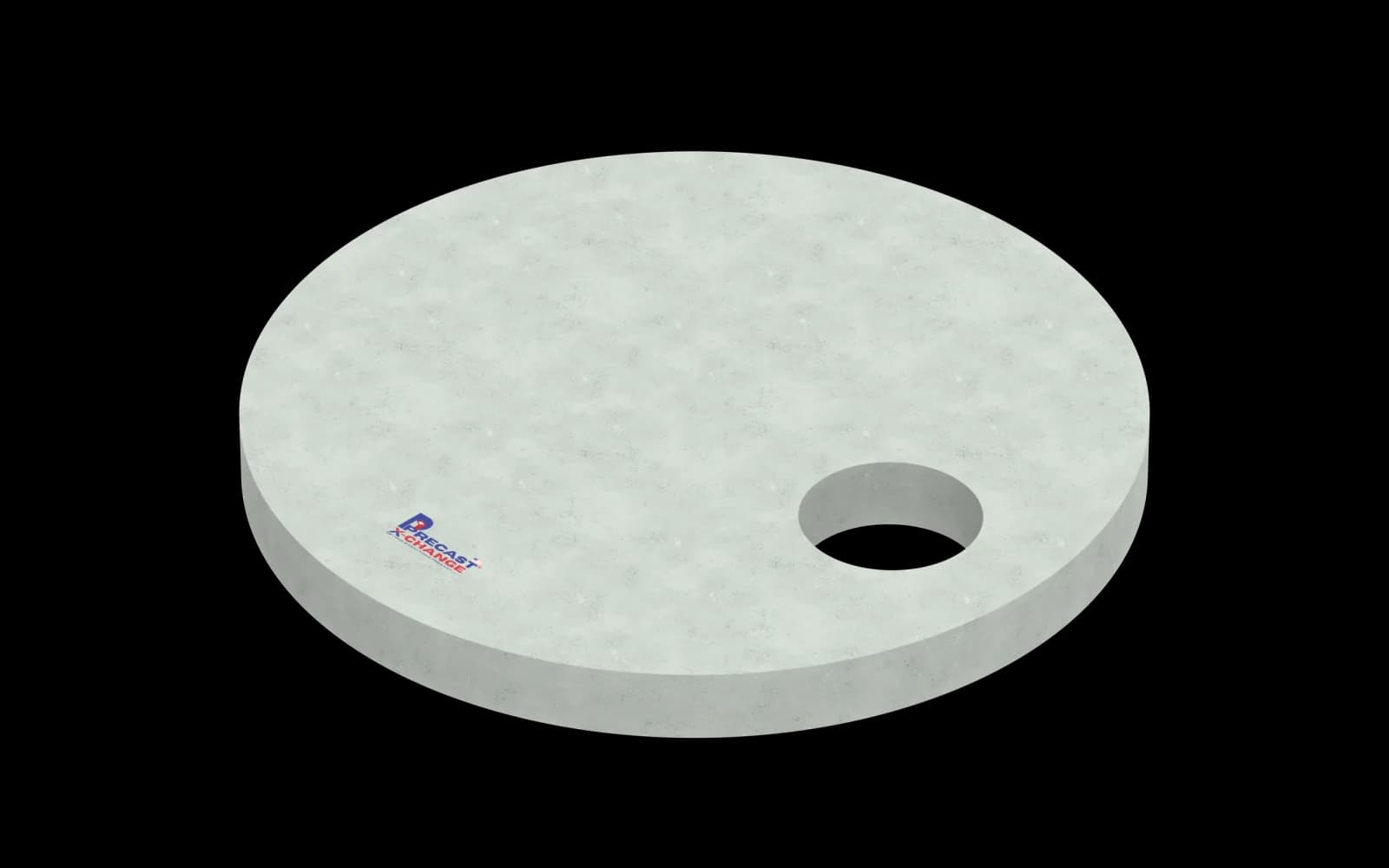10-10 solid slab with round opening